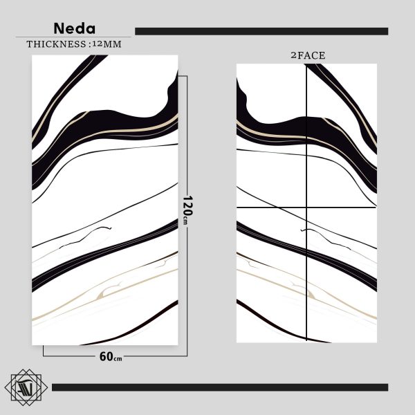 سرامیک پرسلان Neda سایز (120*60) سوپرنانو پولیش (بدنه)